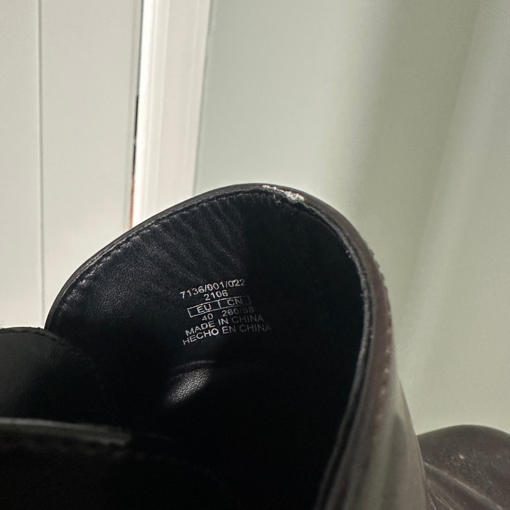 Zara Brown Ankle Boots Size 40 - Picture 3 of 4